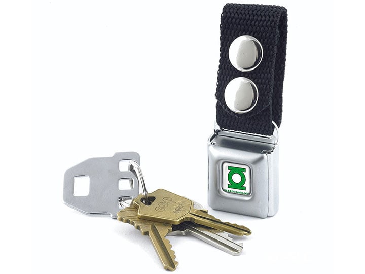 DC Comics Green Lantern Logo SeatBelt Buckle Keychain Gallery Image 1