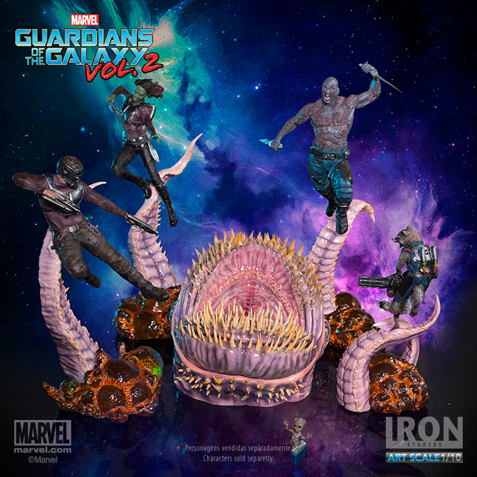 Guardians of the Galaxy Vol. 2 Battle Diorama Series Star-Lord 1/10 Art Scale Statue Gallery Image 3