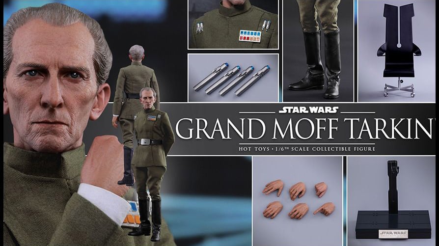 Star Wars: A New Hope MMS433 Grand Moff Tarkin 1/6th Scale Collectible Figure Gallery Image 9
