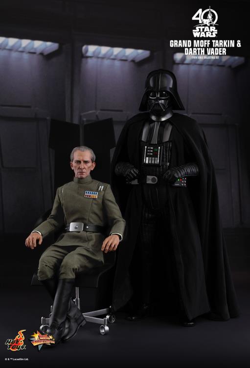 Star Wars: A New Hope MMS434 Grand Moff Tarkin & Darth Vader 1/6th Scale Collectible Figure Set Gallery Image 3