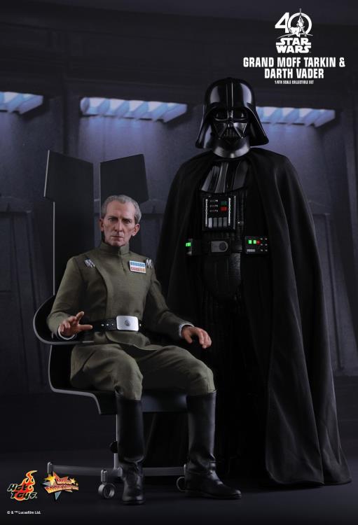 Star Wars: A New Hope MMS434 Grand Moff Tarkin & Darth Vader 1/6th Scale Collectible Figure Set Gallery Image 4