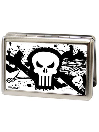 Marvel Punisher Logo (Barbed Wire) Metal ID Wallet Gallery Image 2