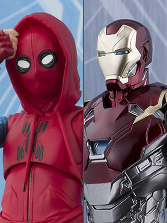 Spider-Man: Homecoming S.H.Figuarts Spider-Man (Homemade Suit Ver.) & Iron Man (Mark XLVII) Exclusive Gallery Image 2
