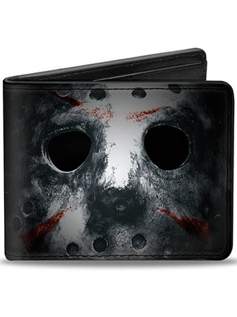 Friday The 13th Jason Mask (Close-Up) Bi-Fold Wallet Gallery Image 2