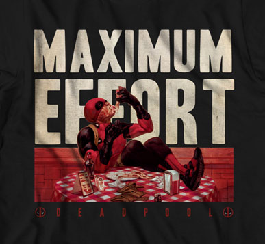 Marvel Deadpool Maximum Effort T-Shirt Gallery Image 3
