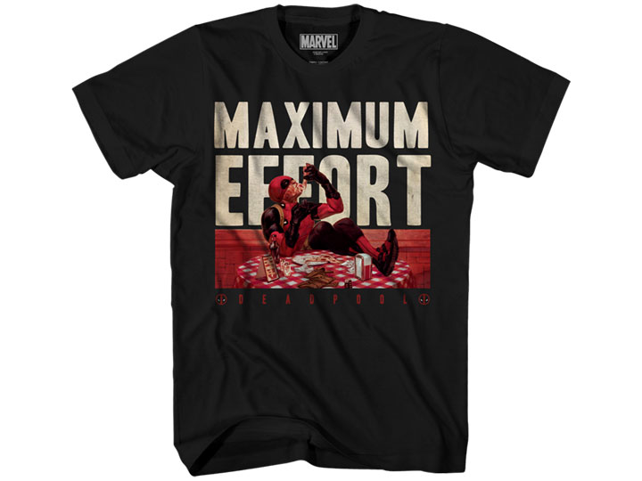 Marvel Deadpool Maximum Effort T-Shirt Gallery Image 1