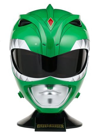 Mighty Morphin Power Rangers Legacy Green Ranger 1:1 Scale Wearable Helmet Gallery Image 2