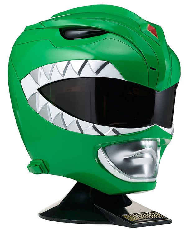 Mighty Morphin Power Rangers Legacy Green Ranger 1:1 Scale Wearable Helmet Gallery Image 3