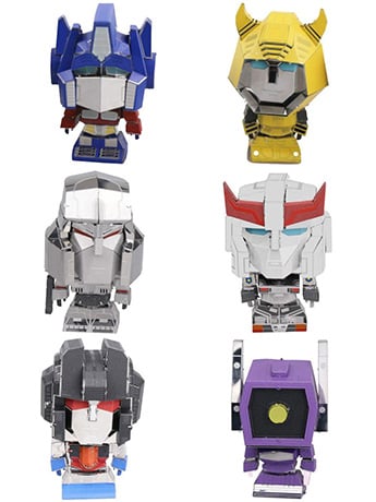 Transformers G1 Mini 3D Metal Puzzle Model Kit Six-Pack Gallery Image 2