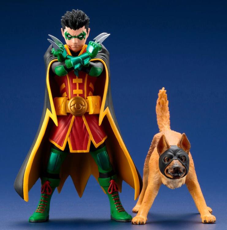 DC Comics Super Sons ArtFX+ Robin & Ace Statue Two-Pack Gallery Image 3