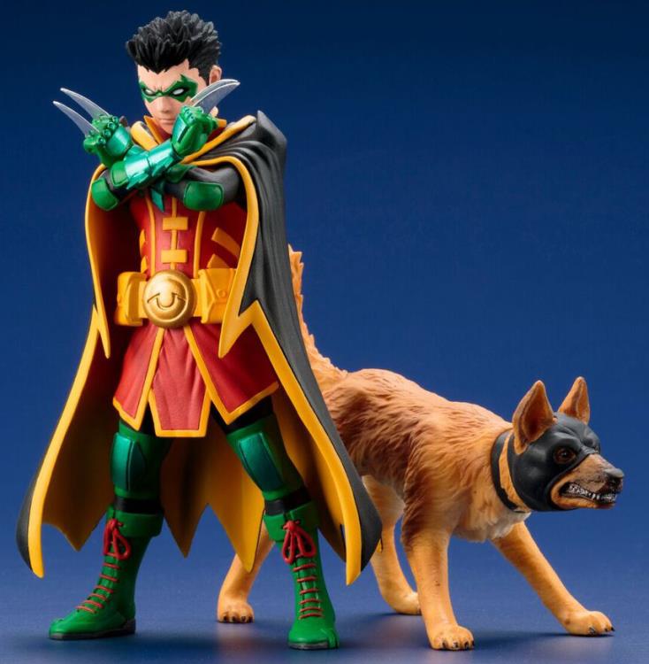 DC Comics Super Sons ArtFX+ Robin & Ace Statue Two-Pack Gallery Image 4
