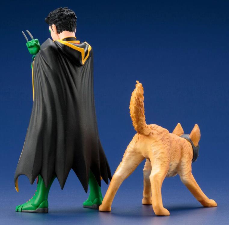 DC Comics Super Sons ArtFX+ Robin & Ace Statue Two-Pack Gallery Image 5