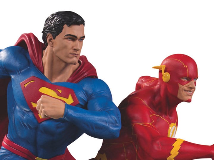 DC Gallery Superman Vs. The Flash Racing Limited Edition Statue Gallery Image 1