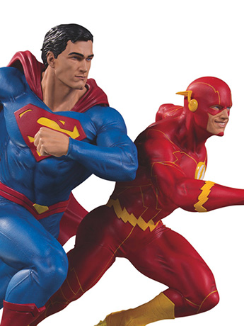 DC Gallery Superman Vs. The Flash Racing Limited Edition Statue Gallery Image 2