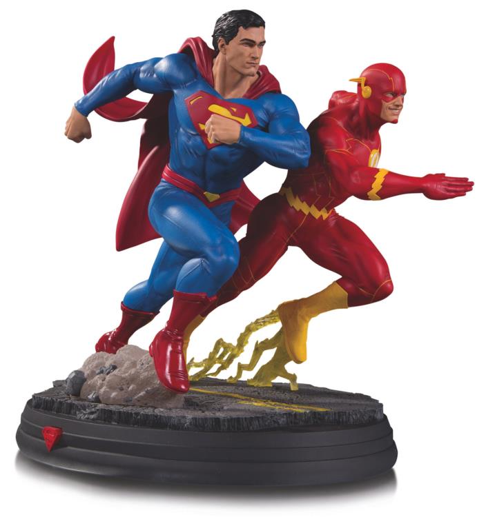 DC Gallery Superman Vs. The Flash Racing Limited Edition Statue Gallery Image 3