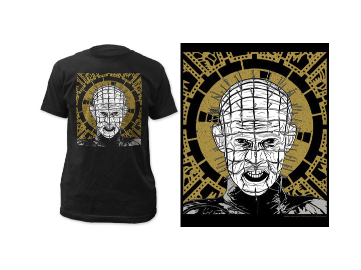 Hellraiser Pinhead Illustration T-Shirt Gallery Image 1