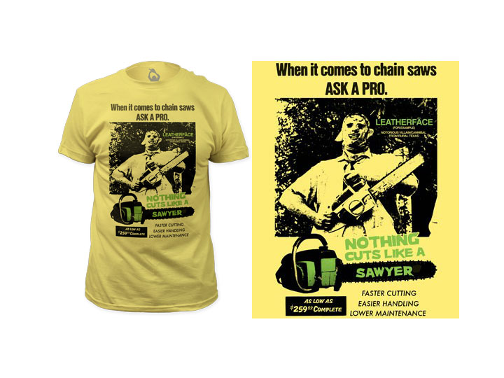 Texas Chainsaw Massacre Cuts Like a Sawyer T-Shirt Gallery Image 1