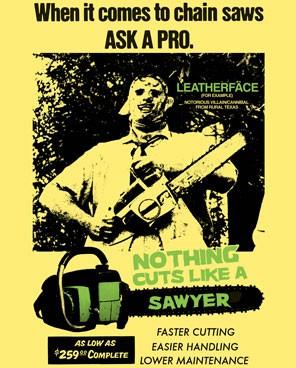 Texas Chainsaw Massacre Cuts Like a Sawyer T-Shirt Gallery Image 3