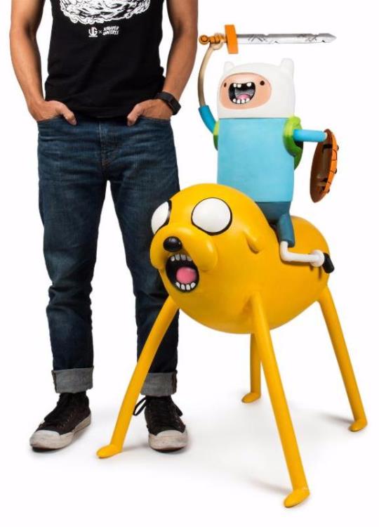 Adventure Time Jake & Finn Foam Figure Set Gallery Image 8