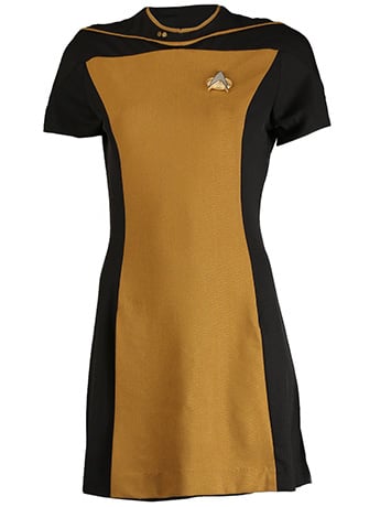 Star Trek: The Next Generation Women's Skant Uniform Dress (Operations Gold)