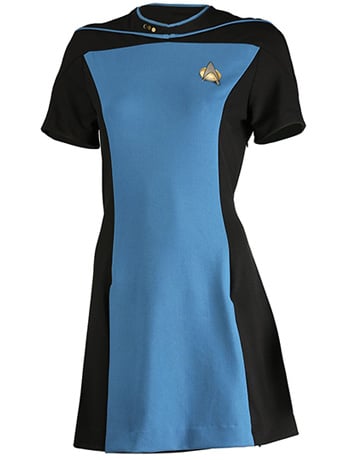 Star Trek: The Next Generation Women's Skant Uniform Dress (Science Teal)