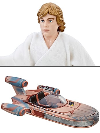 Star Wars: The Black Series X-34 Landspeeder & Luke Skywalker 6" Deluxe Set (A New Hope) Gallery Image 2