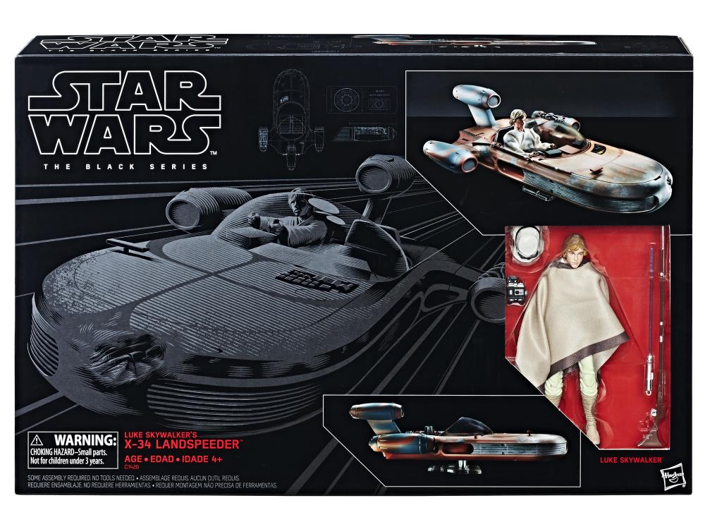 Star Wars: The Black Series X-34 Landspeeder & Luke Skywalker 6" Deluxe Set (A New Hope) Gallery Image 7