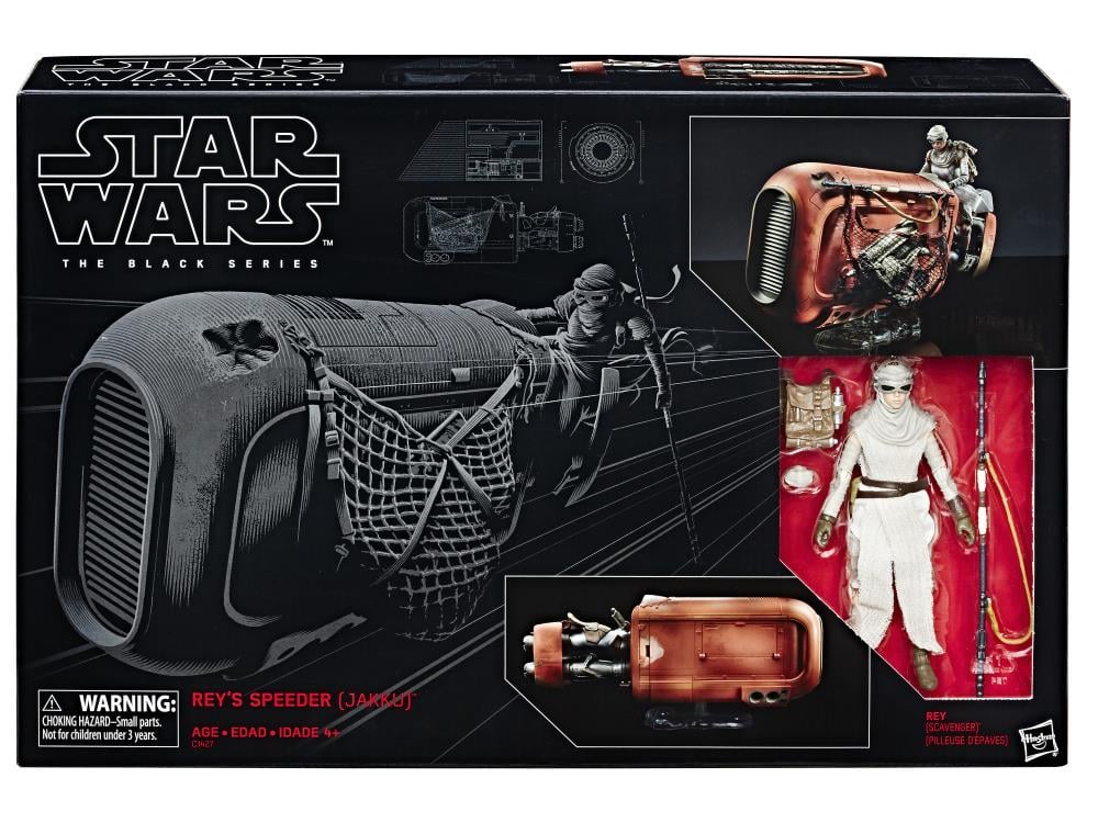 Star Wars: The Black Series Rey's Speeder (Jakku) & Rey (Scavenger) 6" Deluxe Set (The Force Awakens) Gallery Image 5