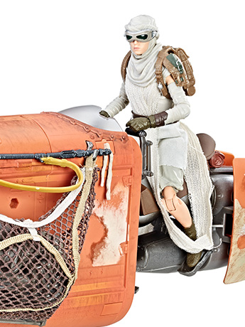Star Wars: The Black Series Rey's Speeder (Jakku) & Rey (Scavenger) 6" Deluxe Set (The Force Awakens) Gallery Image 2
