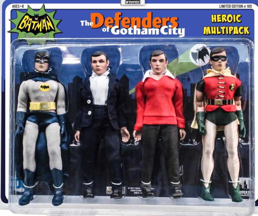 Batman Classic TV Series The Defenders of Gotham City BBTS Exclusive 8" Retro Figure Four-Pack #2 Gallery Image 4