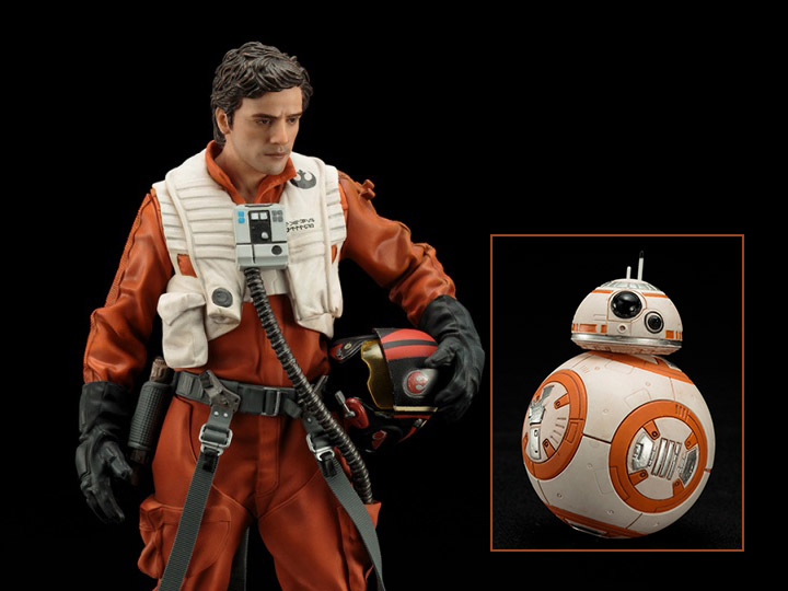 Star Wars ArtFX+ Poe Dameron & BB-8 Statue Set (The Force Awakens) Gallery Image 1