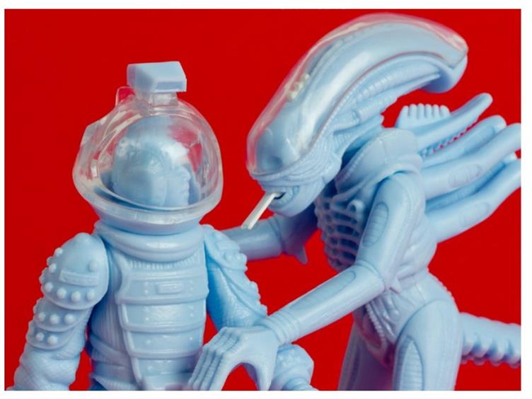 Super 7 Alien ReAction Figure - Big Chap & Kane - Unpainted Exclusive Gallery Image 3