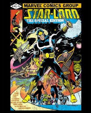 Marvel Guardians of the Galaxy Star-Lord Cover T-Shirt Gallery Image 3