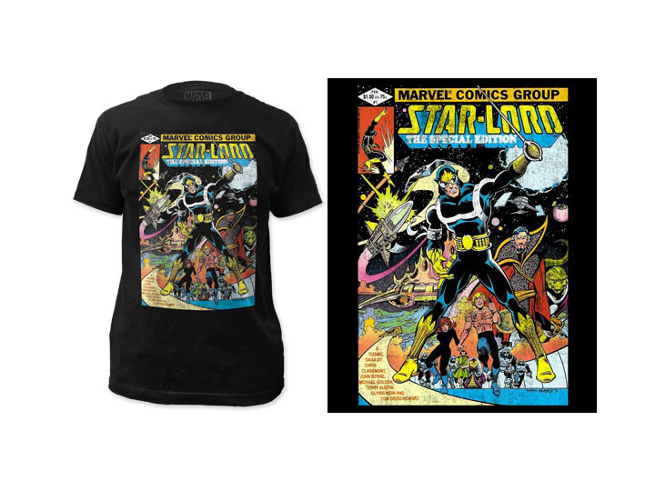 Marvel Guardians of the Galaxy Star-Lord Cover T-Shirt Gallery Image 1