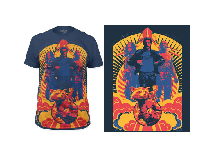 Marvel Guardians of the Galaxy Vol. 2 Team T-Shirt Gallery Image 1