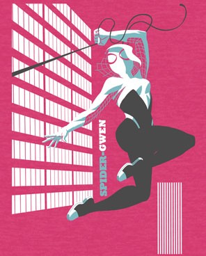 Marvel Spider-Gwen T-Shirt (Womens) (Michael Cho) Gallery Image 3