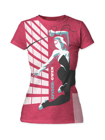 Marvel Spider-Gwen T-Shirt (Womens) (Michael Cho) Gallery Image 2