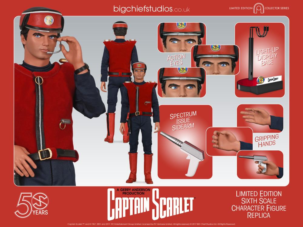 Captain Scarlet and the Mysterons Captain Scarlet 1/6 Scale Collector Figure Gallery Image 17