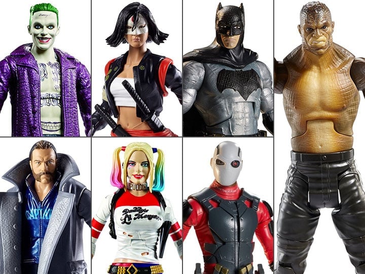 Suicide Squad DC Comics Multiverse Set of 6 Figures (Collect & Connect Killer Croc) Gallery Image 1