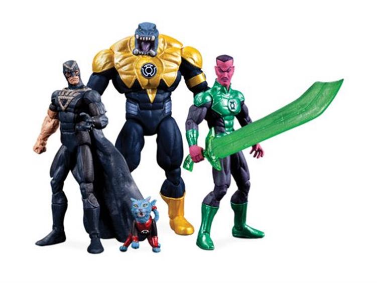 DC Comics 3.75" Green Lantern 4 Pack SDCC 2013 Exclusive Gallery Image 1