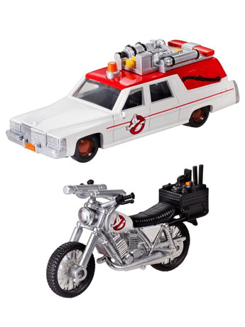 Ghostbusters Hot Wheels 1:64 Scale Ecto-1 & 1:50 Scale Ecto-2 Vehicle Two-Pack Gallery Image 2
