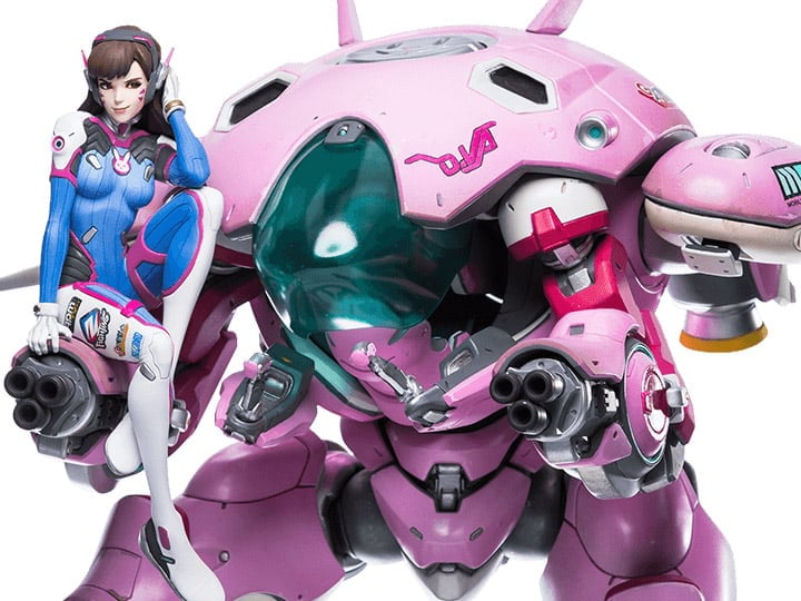 Overwatch D.Va With MEKA Statue Gallery Image 1