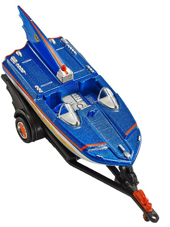 Batman Classic TV Series Premium Hot Wheels 1:50 Scale Batboat Gallery Image 2