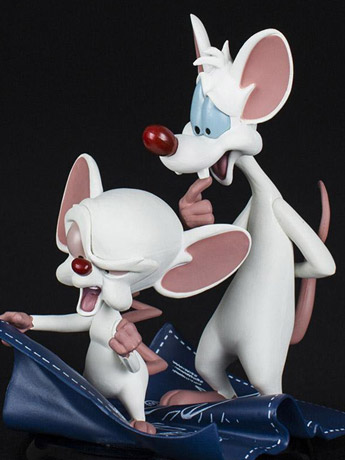 Pinky and The Brain Q-Fig Toons Taking Over the World Figure Gallery Image 2