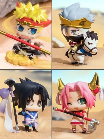 Naruto Petit Chara Land Saiyuki Series Box of 4 Random Figures Gallery Image 2