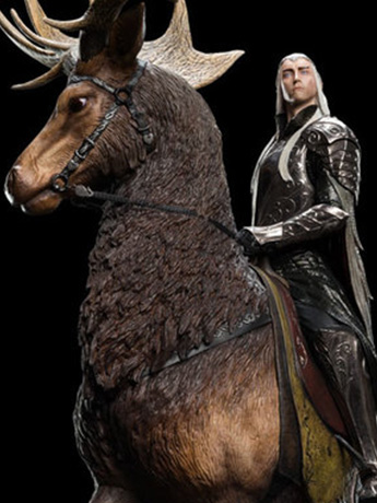 The Hobbit Thranduil On Elk Statue Gallery Image 2