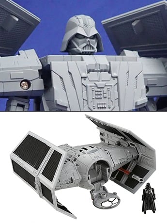 Star Wars Powered by Transformers 01 TIE Advanced x1 Gallery Image 2