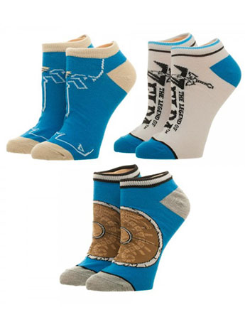 The Legend of Zelda: Breath of the Wild Ankle Socks Three-Pack Gallery Image 2