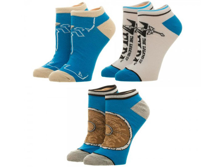 The Legend of Zelda: Breath of the Wild Ankle Socks Three-Pack Gallery Image 1