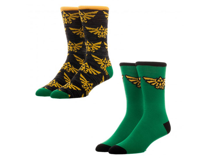 The Legend of Zelda Crew Socks Two-Pack Gallery Image 1